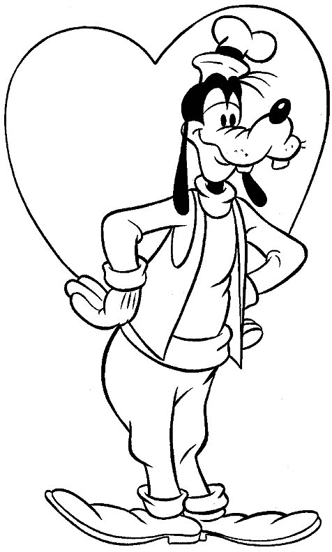 Goofy Coloring Pages Cartoons goofy 2 Printable 2020 3012 Coloring4free