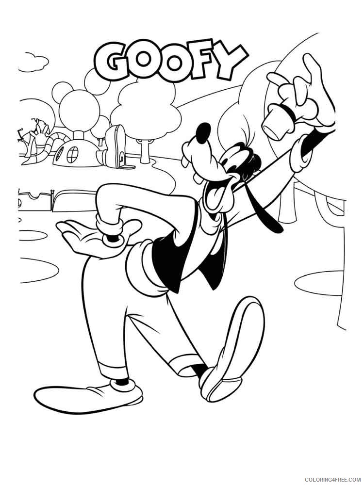 Goofy Coloring Pages Cartoons goofy 22 Printable 2020 3014 Coloring4free
