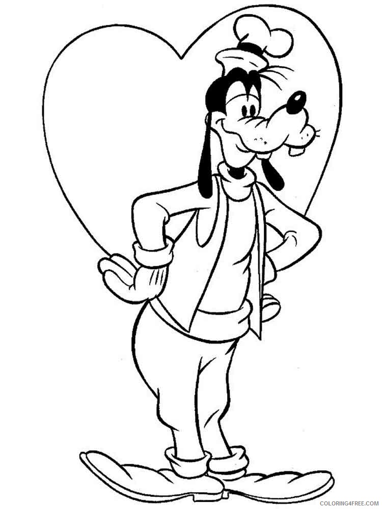 Goofy Coloring Pages Cartoons goofy 28 Printable 2020 3019 Coloring4free