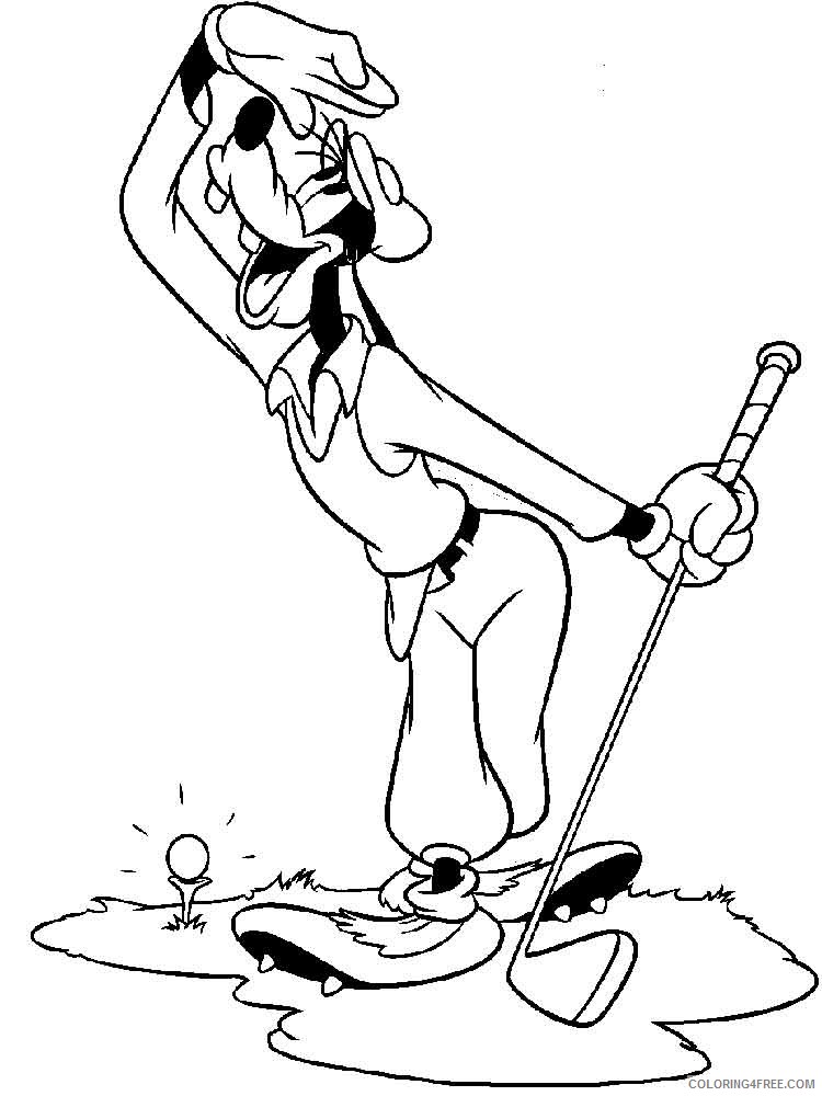 Goofy Coloring Pages Cartoons goofy 3 Printable 2020 3021 Coloring4free