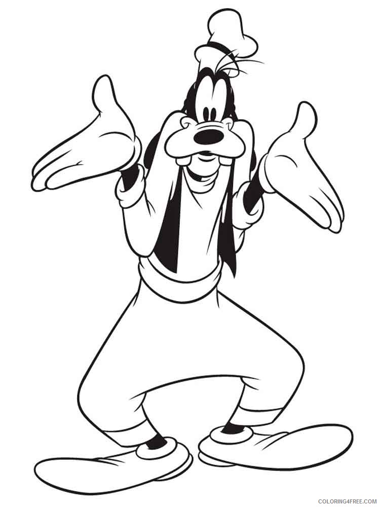 Goofy Coloring Pages Cartoons goofy 31 Printable 2020 3023 Coloring4free