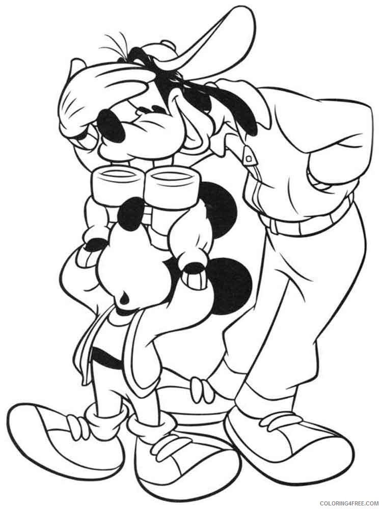 Goofy Coloring Pages Cartoons goofy 4 Printable 2020 3026 Coloring4free