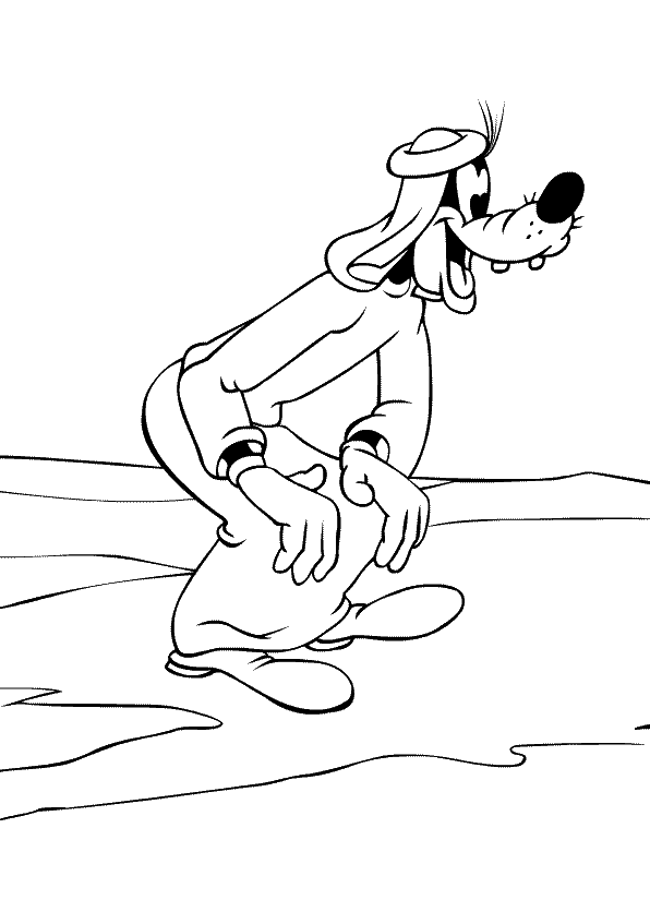 Goofy Coloring Pages Cartoons goofy 6 Printable 2020 3027 Coloring4free