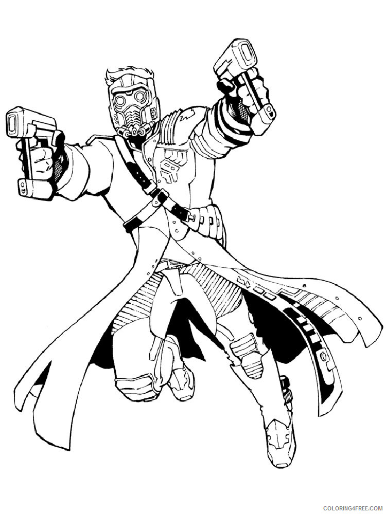 Guardians of the Galaxy Coloring Pages Superheroes Printable 2020 Coloring4free