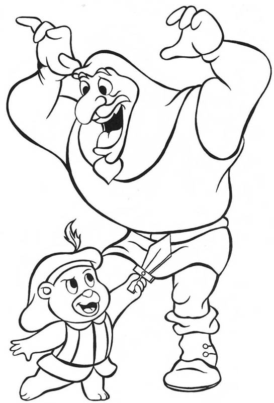 Gummi Bears Coloring Pages Cartoons robin hood 0 Printable 2020 3066 Coloring4free