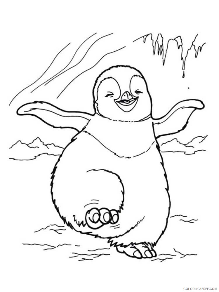 Happy Feet Coloring Pages Cartoons Happy Feet 1 Printable 2020 3073 Coloring4free