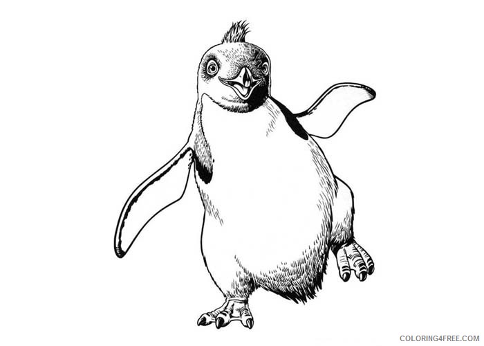 Happy Feet Coloring Pages Cartoons Happy Feet Lombardo Printable 2020 3082 Coloring4free