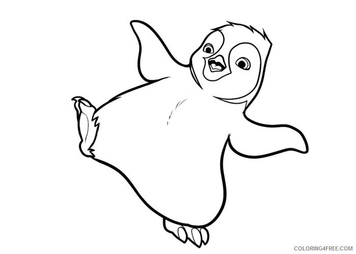 Happy Feet Coloring Pages Cartoons Happy Feet Printable 2020 3071 Coloring4free