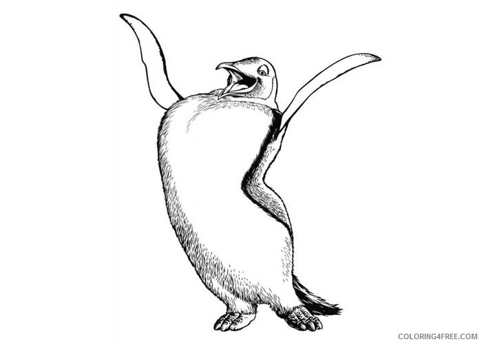 Happy Feet Coloring Pages Cartoons Happy Feet Raul Printable 2020 3084 Coloring4free