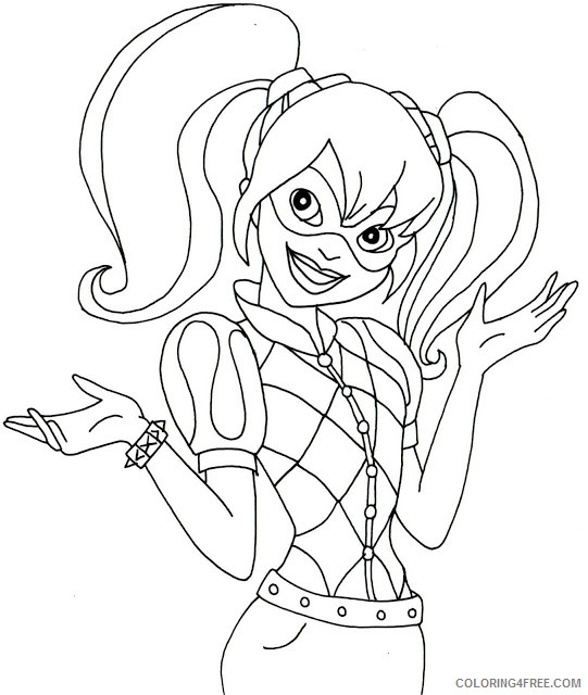 Harley Quinn Coloring Pages Cartoons Harley Quinns Printable 2020 3105 Coloring4free
