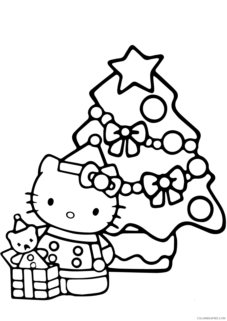 Hello Kitty Coloring Pages Cartoons 1544254849_hello kitty christmas Printable 2020 3135 Coloring4free