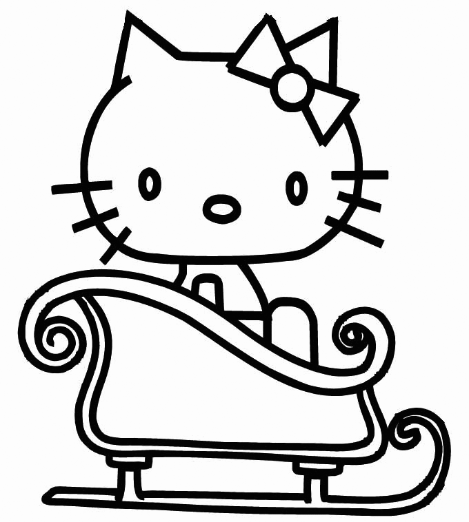 Hello Kitty Coloring Pages Cartoons Cute Hello Kitty Christmas Printable 2020 3147 Coloring4free