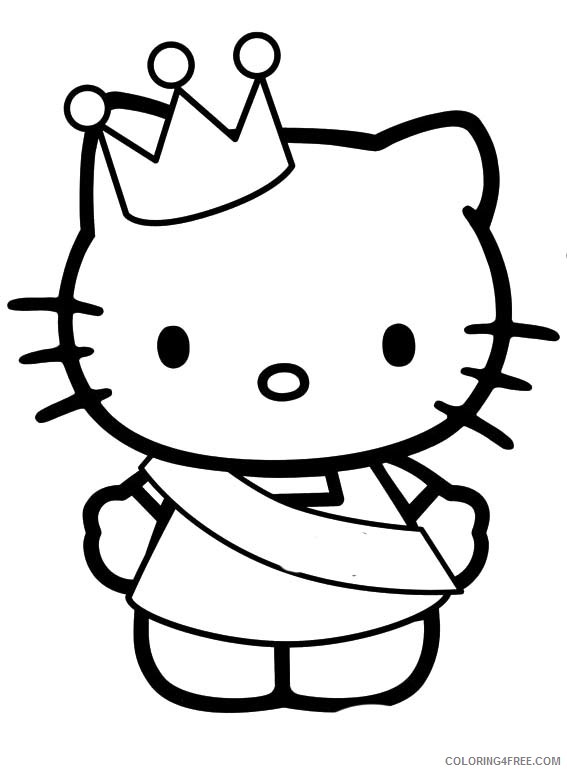 Hello Kitty Coloring Pages Cartoons Free Hello Kitty Sheets Printable 2020 3156 Coloring4free