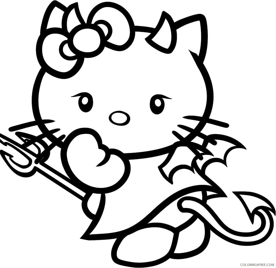 Hello Kitty Coloring Pages Cartoons Hello Kitty 2 Printable 2020 3237 Coloring4free