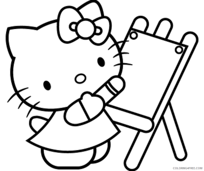 Hello Kitty Coloring Pages Cartoons Hello Kitty For Kids Printable 2020 3272 Coloring4free