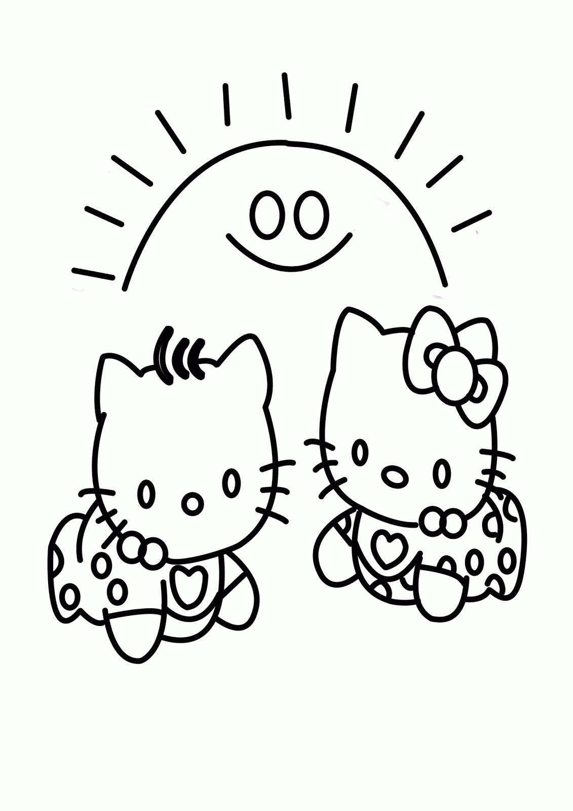Hello Kitty Coloring Pages Cartoons Hello Kitty Free Printable 2020 3273 Coloring4free