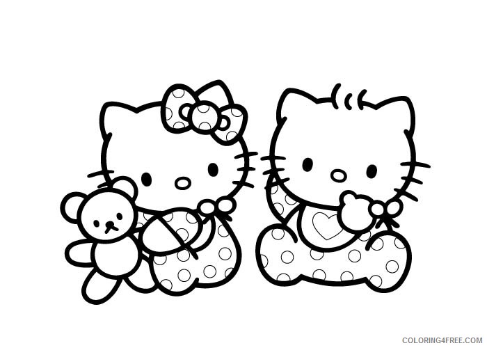Download Hello Kitty Coloring Pages Cartoons Hello Kitty Printable 2020 3238 Coloring4free Coloring4free Com