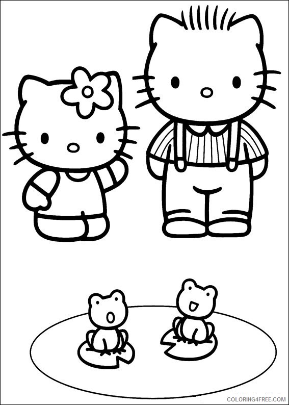 Hello Kitty Coloring Pages Cartoons Hello Kitty Sheets Free Printable 2020 3285 Coloring4free