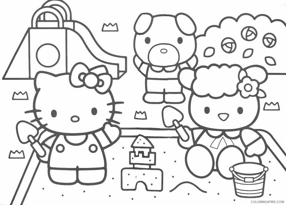 Hello Kitty Coloring Pages Cartoons Hello Kitty To Print Printable 2020 3281 Coloring4free