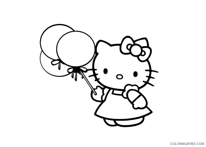 Hello Kitty Coloring Pages Cartoons Hello Kitty free Printable 2020 3293 Coloring4free