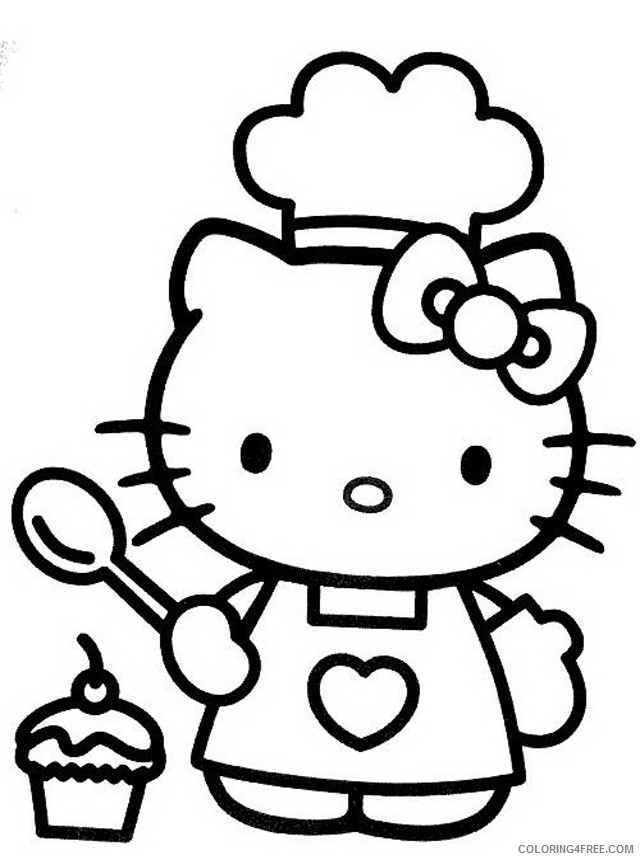 Hello Kitty Coloring Pages Cartoons Hello Kitty to Print 2 Printable 2020 3280 Coloring4free