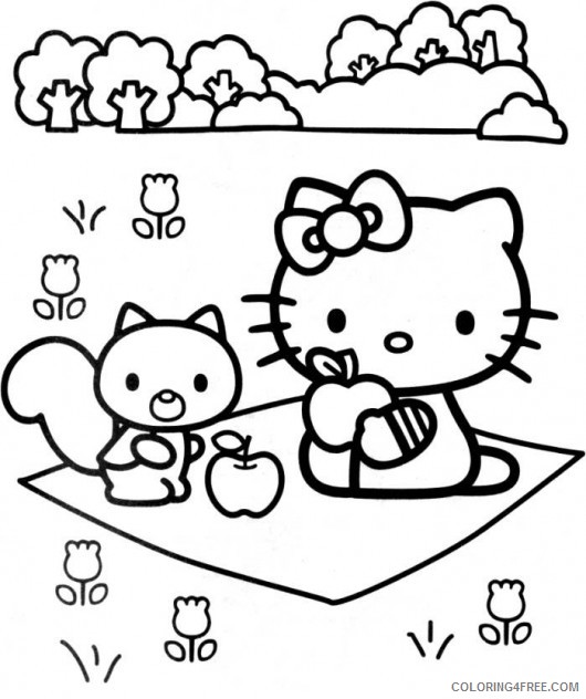 Hello Kitty Coloring Pages Cartoons Kids Hello Kitty Printable 2020 3310 Coloring4free