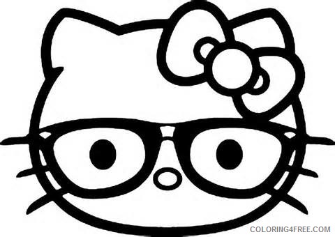 Hello Kitty Coloring Pages Cartoons Nerd Hello Kitty Face Printable 2020 3312 Coloring4free