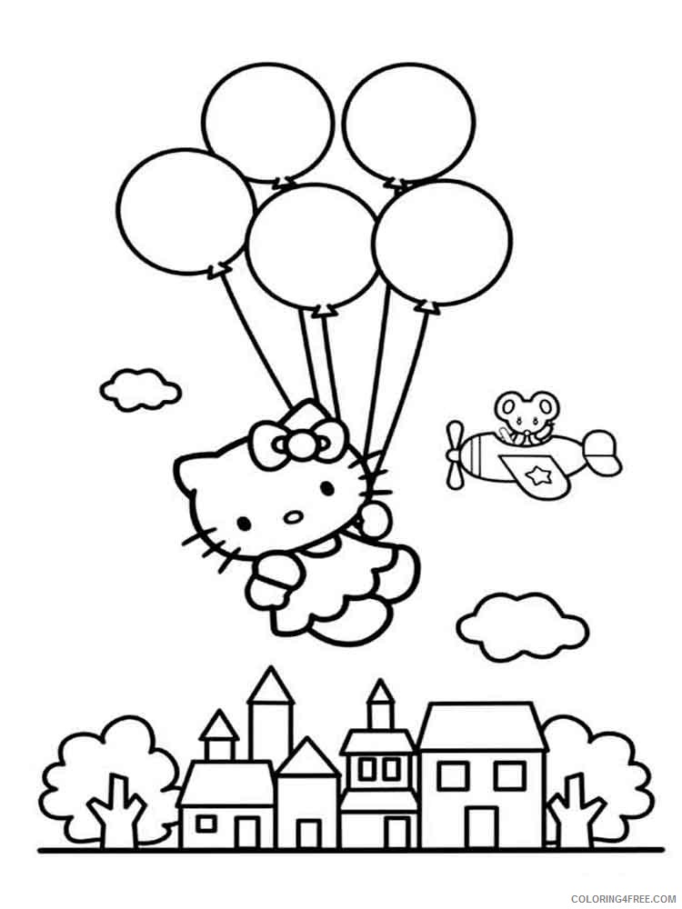 Hello Kitty Coloring Pages Cartoons hello kitty 12 Printable 2020 3243 Coloring4free