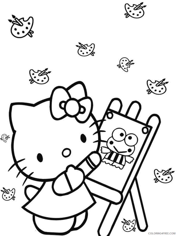Hello Kitty Coloring Pages Cartoons hello kitty 16 Printable 2020 3246 Coloring4free