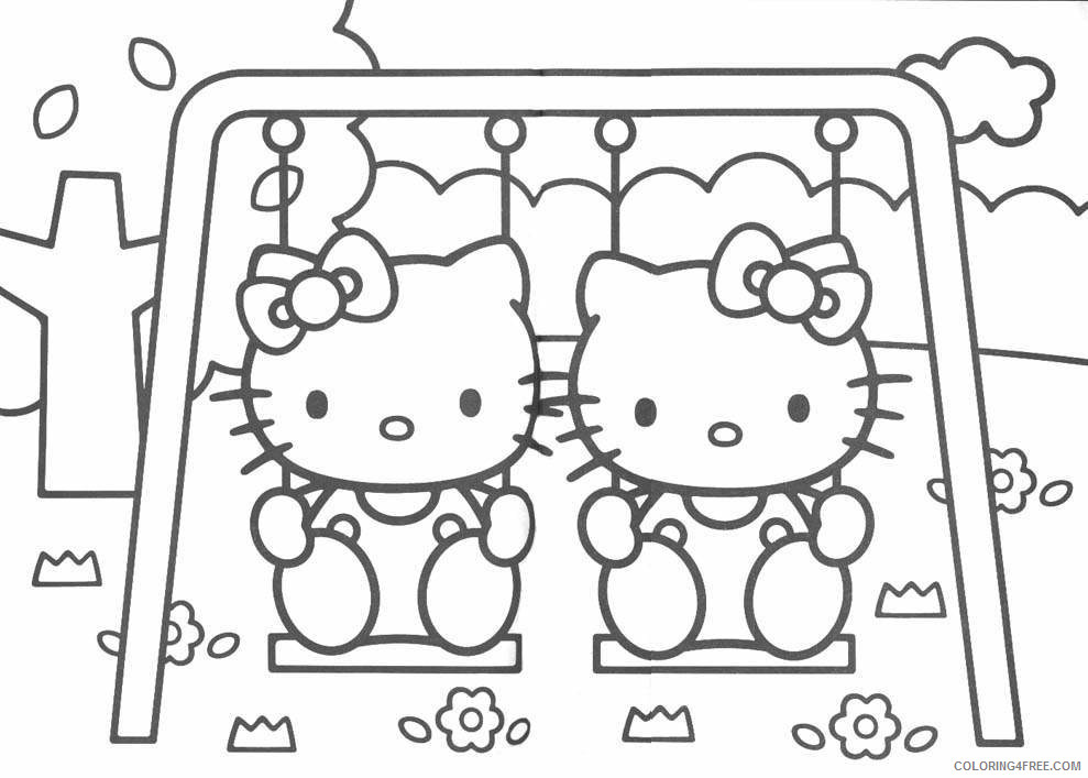 Hello Kitty Coloring Pages Cartoons hello kitty 2 Printable 2020 3199 Coloring4free