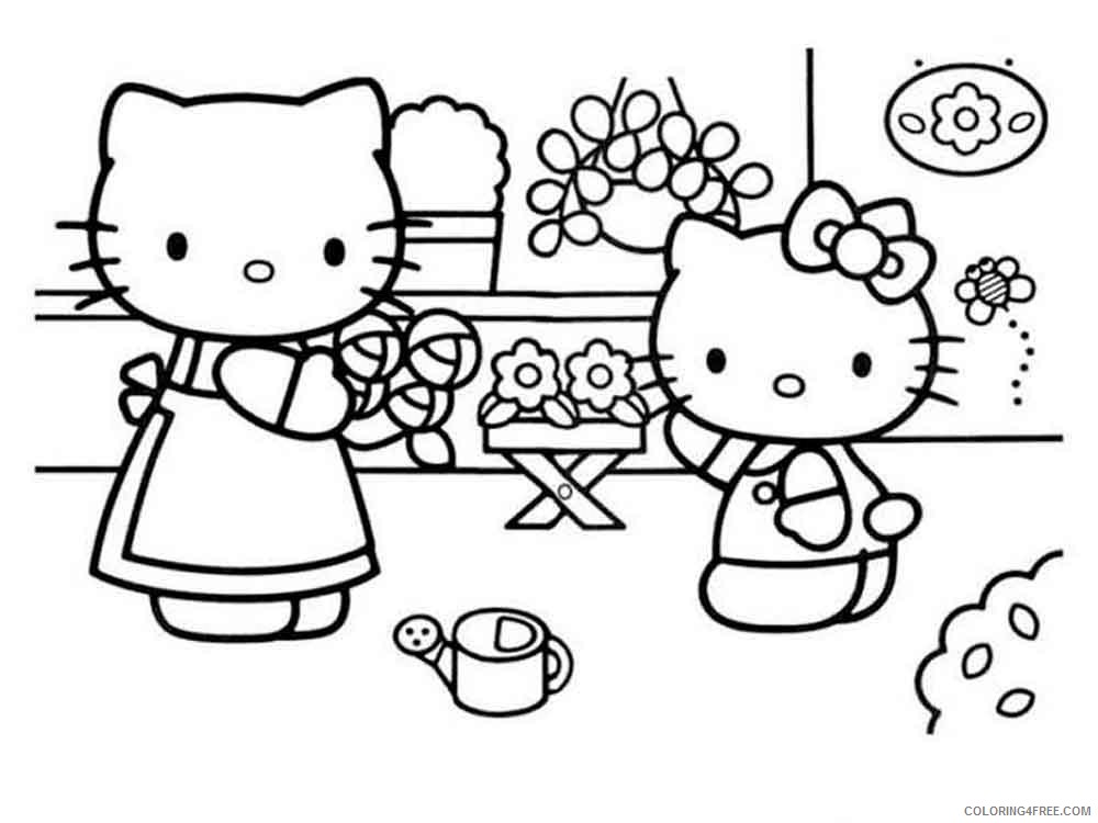 Hello Kitty Coloring Pages Cartoons hello kitty 25 Printable 2020 3258 Coloring4free