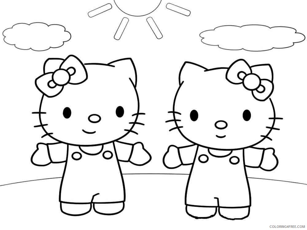 Hello Kitty Coloring Pages Cartoons hello kitty 5 Printable 2020 3267 Coloring4free