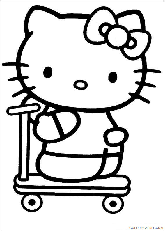 Hello Kitty Coloring Pages Cartoons hello kitty 6l8f7 Printable 2020 3203 Coloring4free
