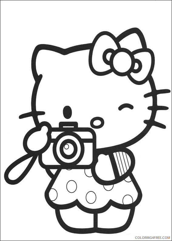 Hello Kitty Coloring Pages Cartoons hello kitty HDlrR Printable 2020 3207 Coloring4free