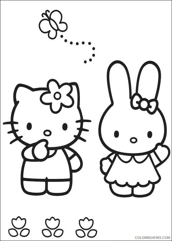 Hello Kitty Coloring Pages Cartoons hello kitty QfjeU Printable 2020 3214 Coloring4free