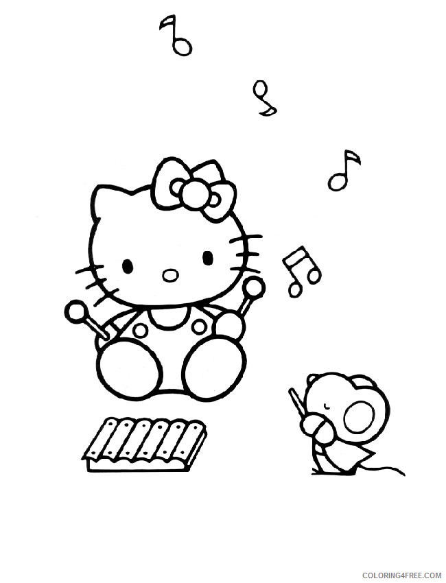 Hello Kitty Coloring Pages Cartoons hello kitty llVE6 Printable 2020 3209 Coloring4free