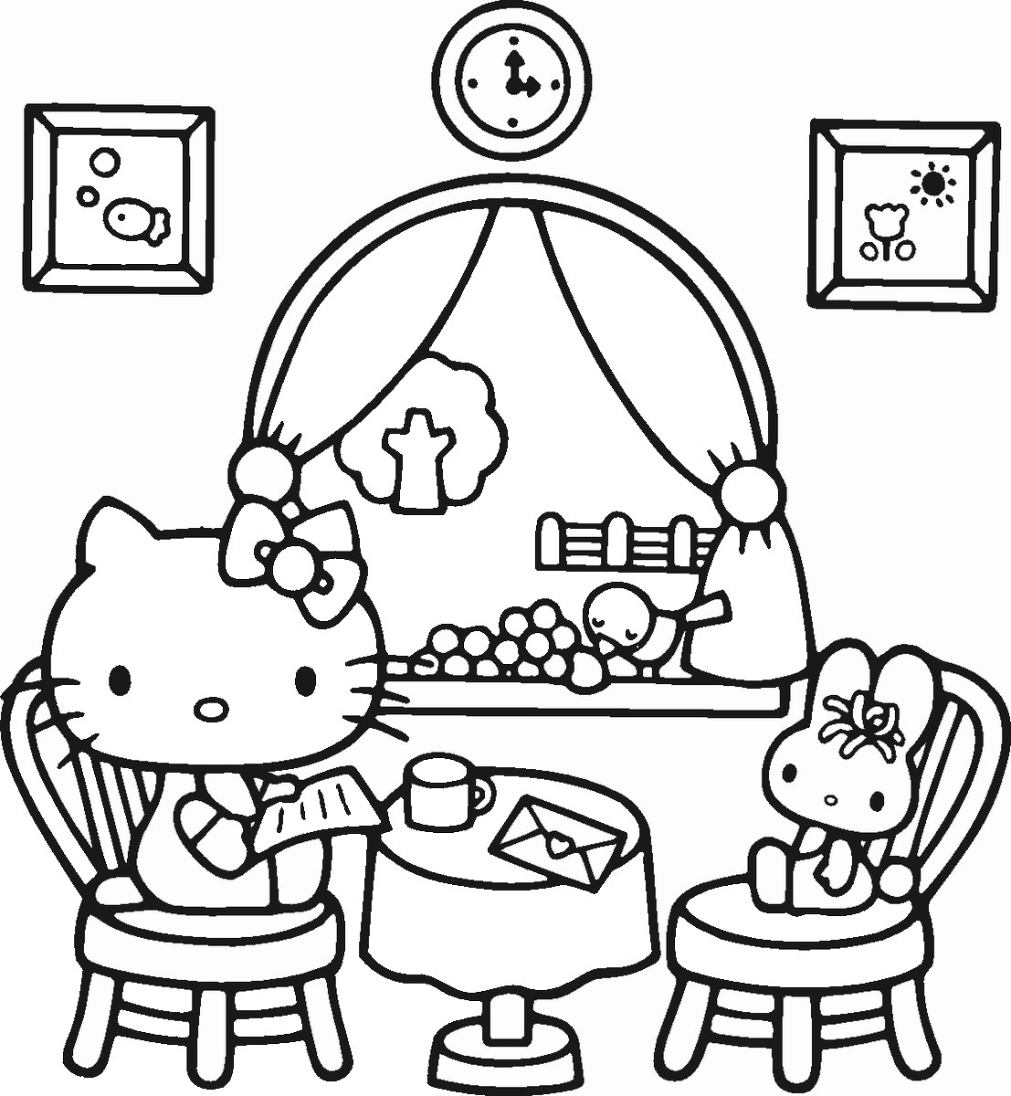 Hello Kitty Coloring Pages Cartoons hello_kitty_cl28 Printable 2020 3162 Coloring4free