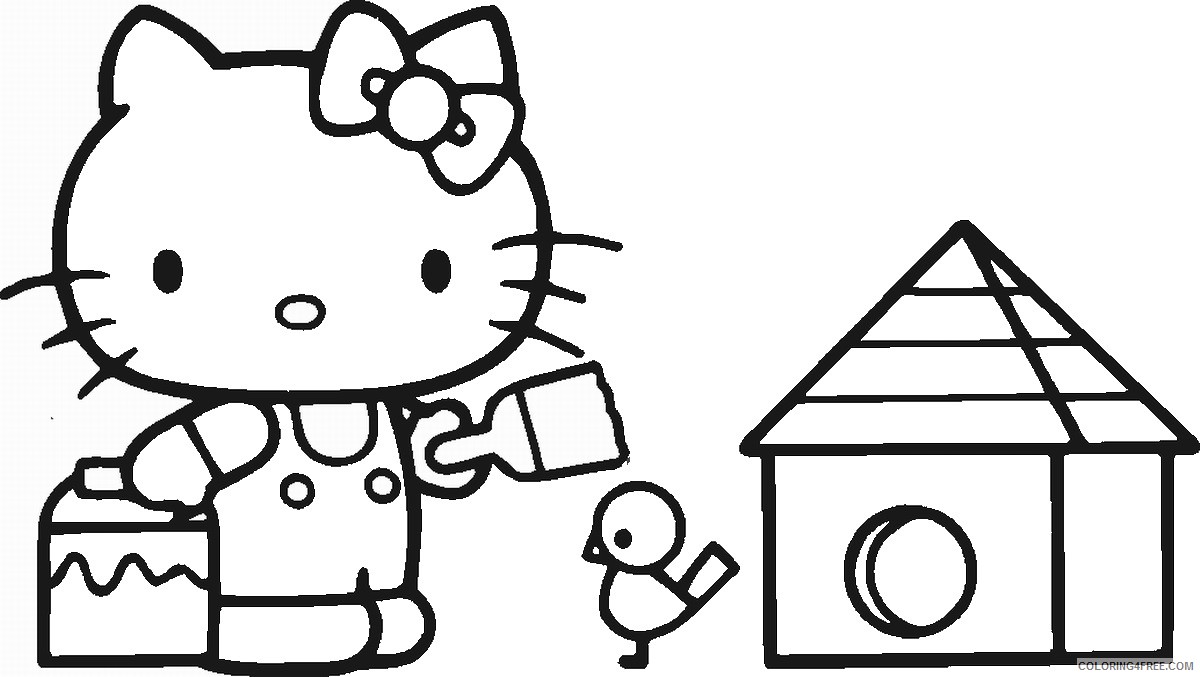 Hello Kitty Coloring Pages Cartoons hello_kitty_cl42 Printable 2020 3176 Coloring4free