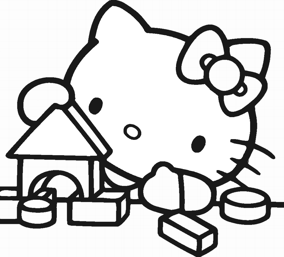 Hello Kitty Coloring Pages Cartoons hello_kitty_cl43 Printable 2020 3177 Coloring4free