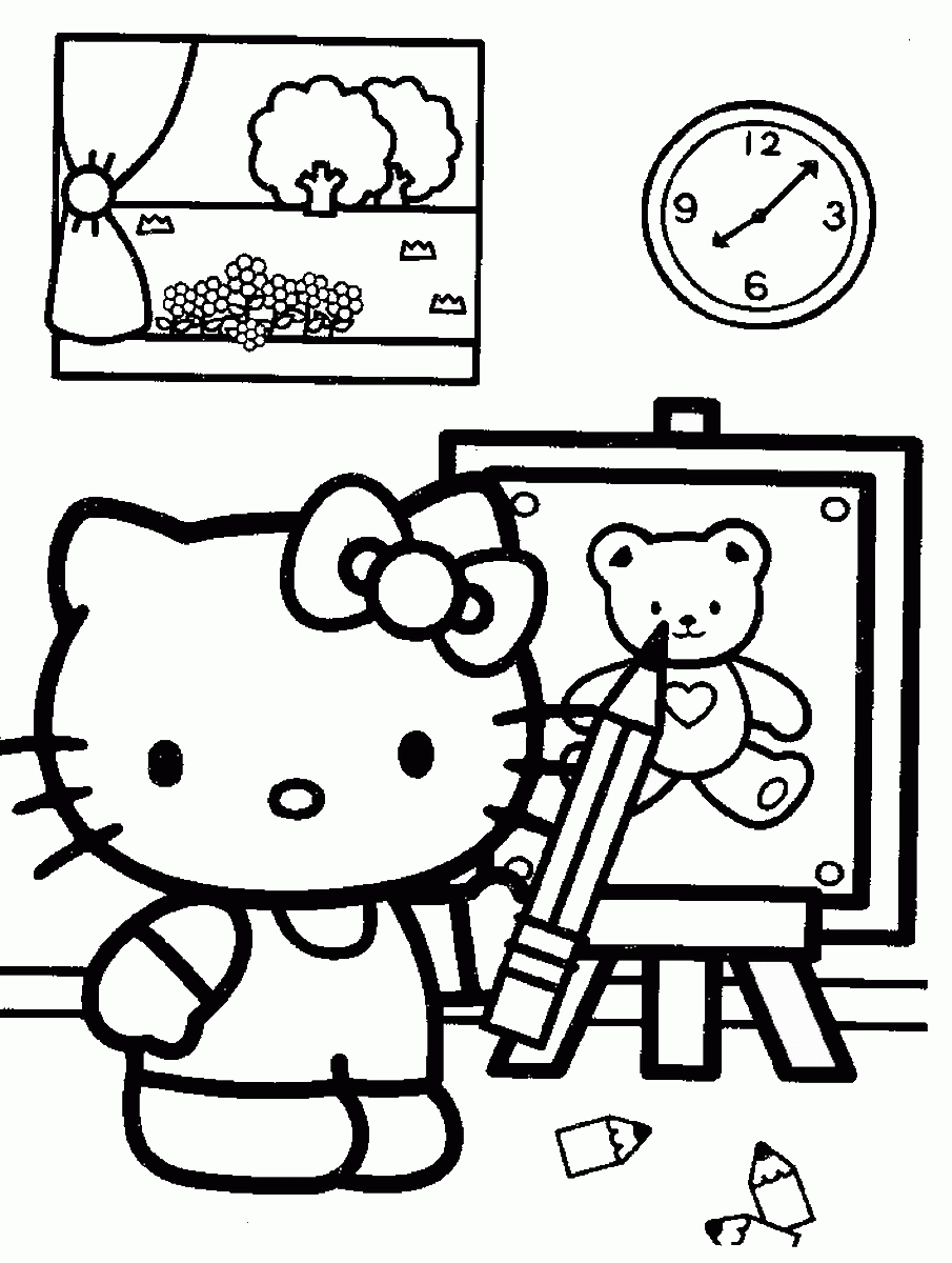 Hello Kitty Coloring Pages Cartoons hello_kitty_cl49 Printable 2020 3180 Coloring4free