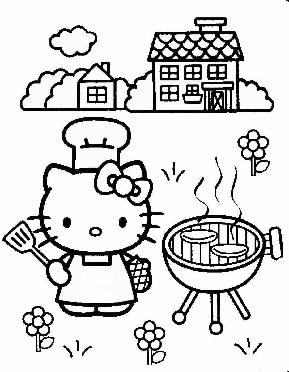 Hello Kitty Coloring Pages Cartoons Hello Kitty Cl59 Printable 2020 3186 Coloring4free Coloring4free Com