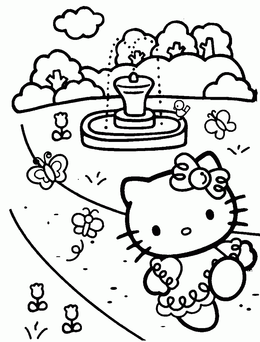 Hello Kitty Coloring Pages Cartoons hello_kitty_cl60 Printable 2020 3187 Coloring4free