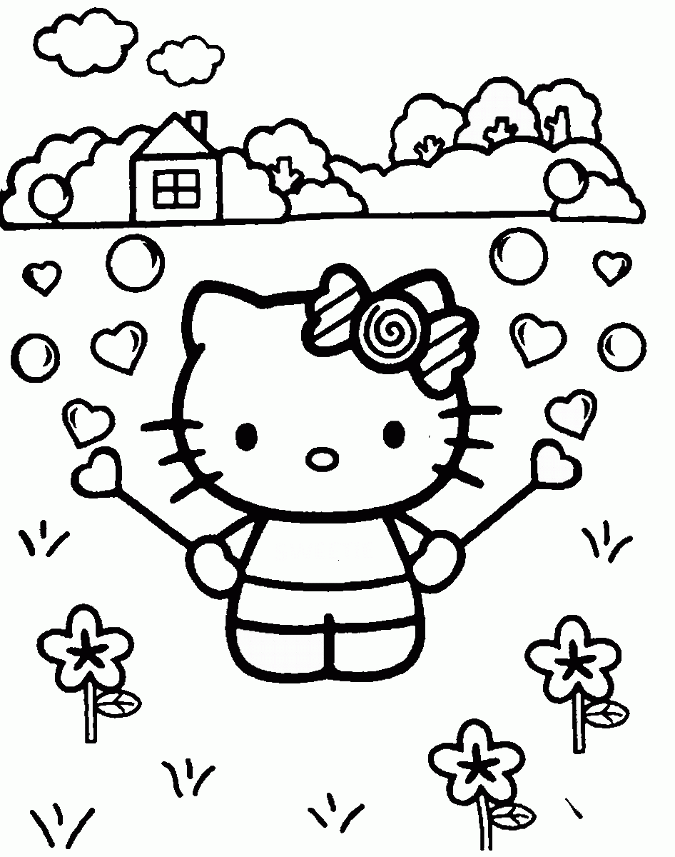 Hello Kitty Coloring Pages Cartoons hello_kitty_cl61 Printable 2020 3188 Coloring4free