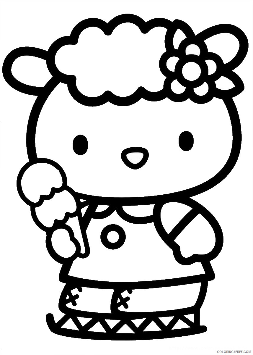 Hello Kitty Coloring Pages Cartoons hello_kitty_cl63 Printable 2020 3189 Coloring4free