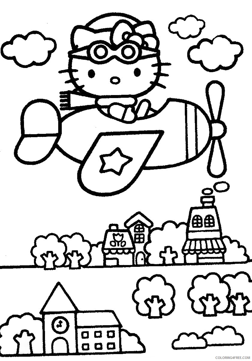 Hello Kitty Coloring Pages Cartoons hello_kitty_cl65 Printable 2020 3190 Coloring4free