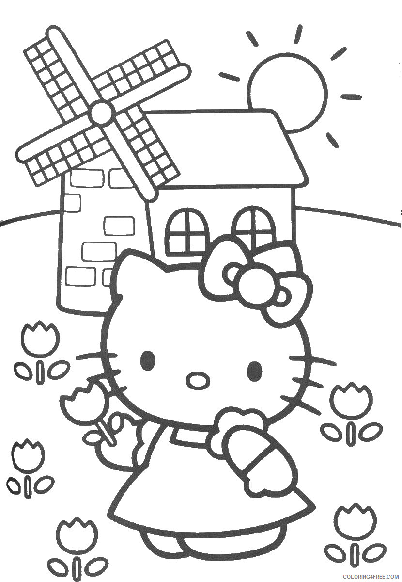 Hello Kitty Coloring Pages Cartoons hello_kitty_cl70 Printable 2020 3192 Coloring4free