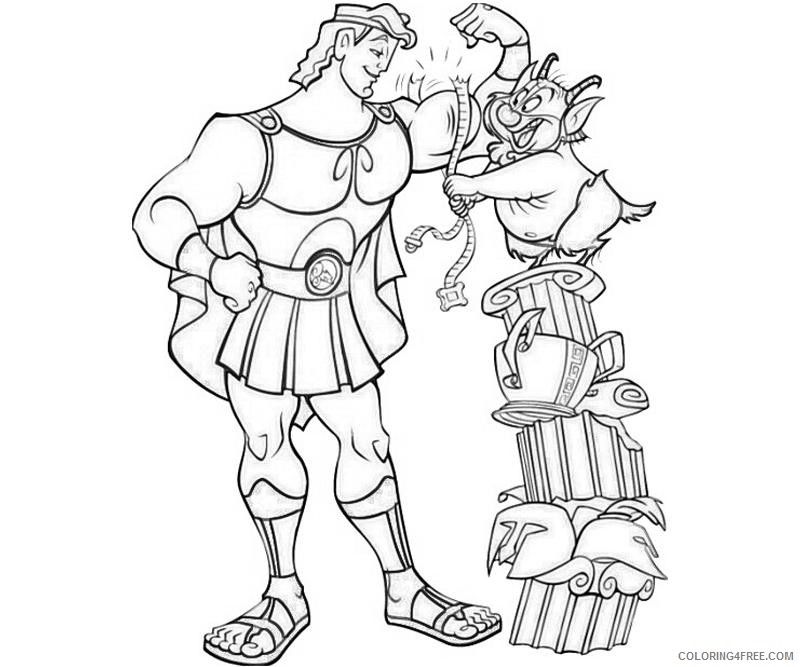 Hercules Coloring Pages Cartoons Printable Hercules Printable 2020 3351 Coloring4free
