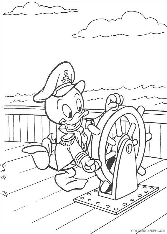 Huey Dewey and Louie Coloring Pages Cartoons huey dewey and louie 20 Printable 2020 3361 Coloring4free