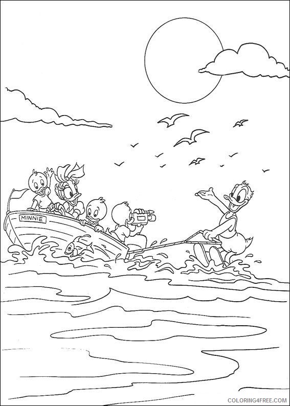 Huey Dewey and Louie Coloring Pages Cartoons huey dewey and louie 21 Printable 2020 3362 Coloring4free