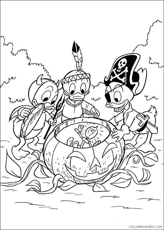 Huey Dewey and Louie Coloring Pages Cartoons huey dewey and louie 9 Printable 2020 3367 Coloring4free